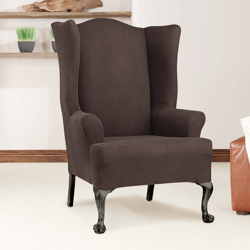 Sure Fit T-Cushion Wingback Slipcover & Reviews | Wayfair